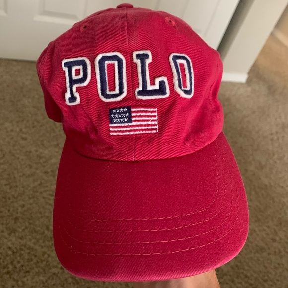Polo by Ralph Lauren | Accessories | Vintage 9s Polo Sport Hat Red 即納/在庫有り POLO 90's SPORT USA in MADE cap Tracker キャップ